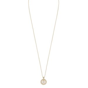 Snö Of Sweden Chicago Small Pendant Necklace Gold/Clear 45cm