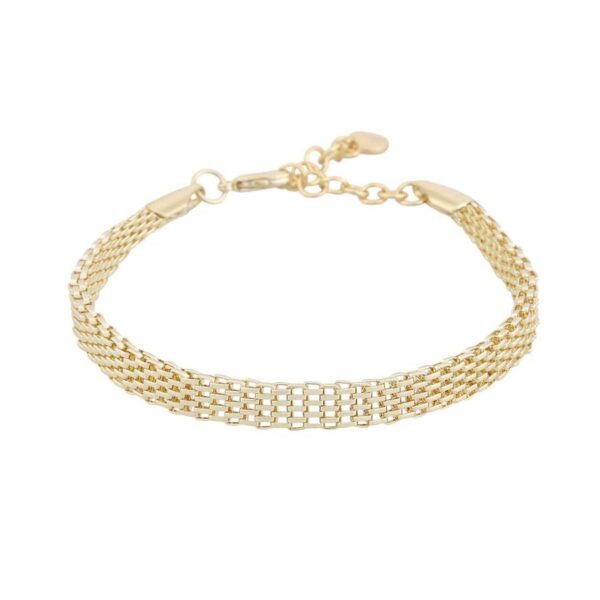 Snö Of Sweden Dublin Bracelet Plain Gold 16–18