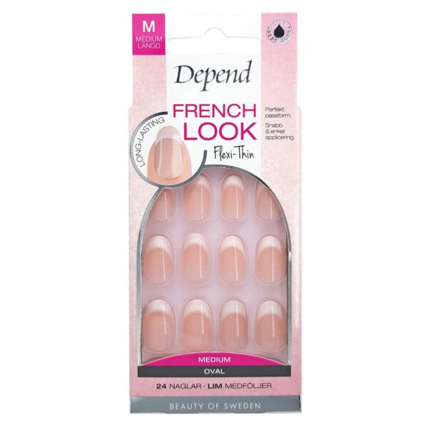 Depend French Look Pink Oval 24pcs