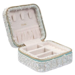 DARK Tweed Jewellery Box Mini Teal