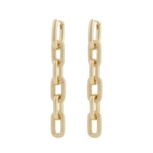 Snö Of Sweden Serena Long Earring Plain Gold