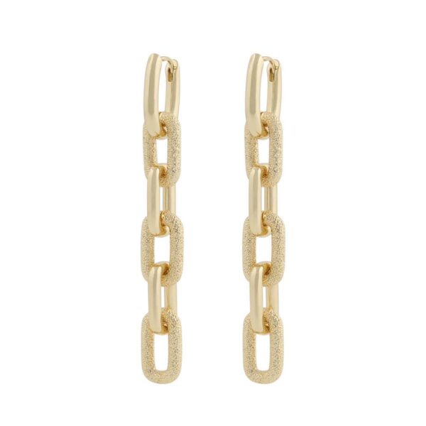 Snö Of Sweden Serena Long Earring Plain Gold