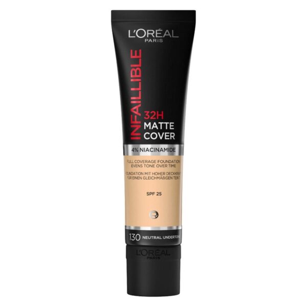 L&apos;Oréal Paris Infaillible 32H Matte Cover Foundation 130 Neutral