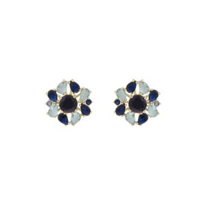 Snö Of Sweden Ellie Big Earring Gold/Mix Blue