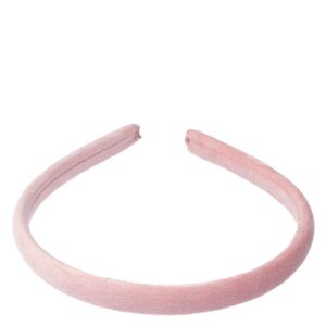 DARK Velvet Hairband Thin Light Rose