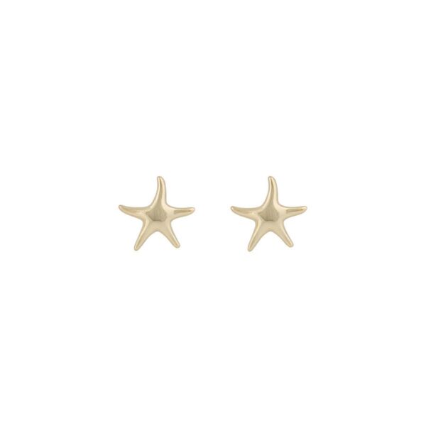 Snö Of Sweden Field Seastar Earring Plain Gold