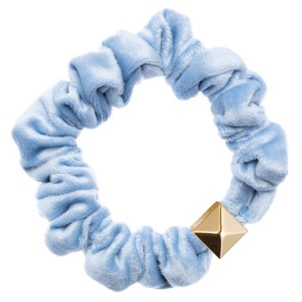 DARK Velvet Mini Scrunchie Light Blue