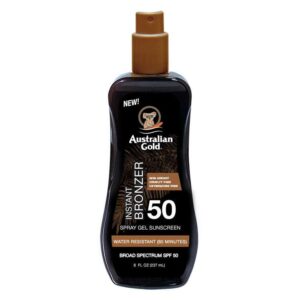 Australian Gold Instant Bronzer Spray Gel With Bronzer SPF50 237m