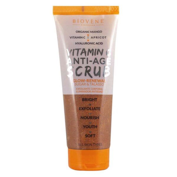 Biovène Vitamin C Anti-Age Scrub Glow Renewal Organic Mango Sugar