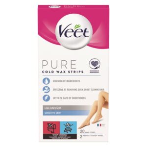 Veet Pure Cold Wax Strips Legs And Body 1pcs