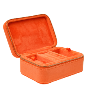 DARK Velvet Jewellery Box Orange