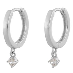 Snö Of Sweden Camille Small Ring Earring Silver/Clear 14