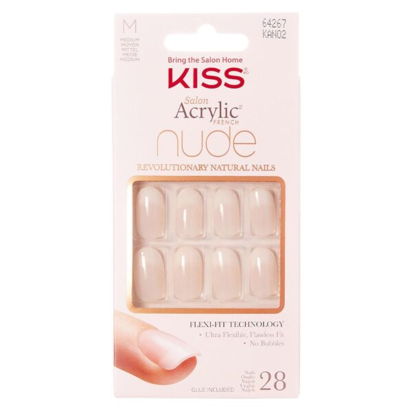 KISS Salon Acrylic Nude Nails Graceful 28pcs