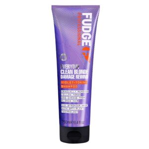 Fudge Everyday Clean Blonde Damage Rewind Violet Toning Shampoo 2