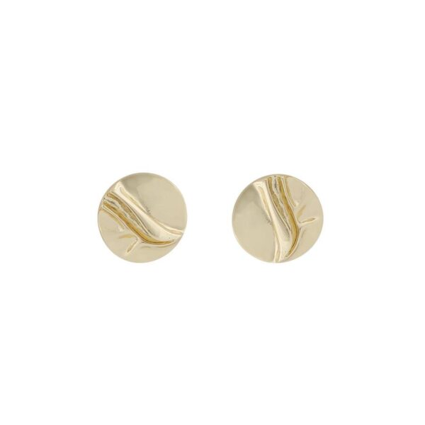 Snö Of Sweden Malibu Coin Earring Plain Gold