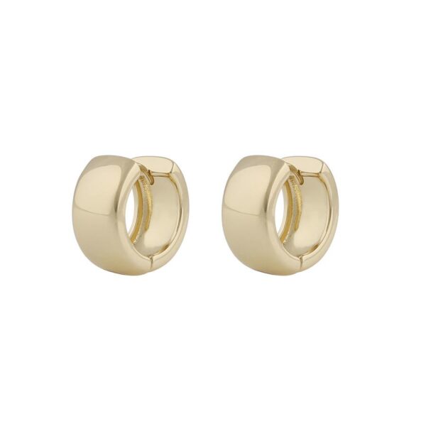 Snö Of Sweden Gina Big Ring Earring Plain Gold Onesize