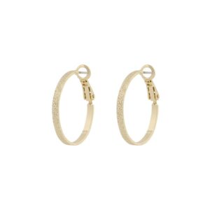 Snö Of Sweden Serena Ring Earring Plain Gold 25mm