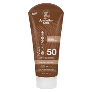 Australian Gold SPF50 Face With Self Tanner 88ml