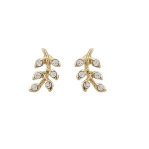 Snö Of Sweden Minna Small Earring Gold/Clear 8mm