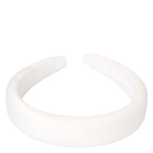 DARK Velvet Hair Band Broad Off White