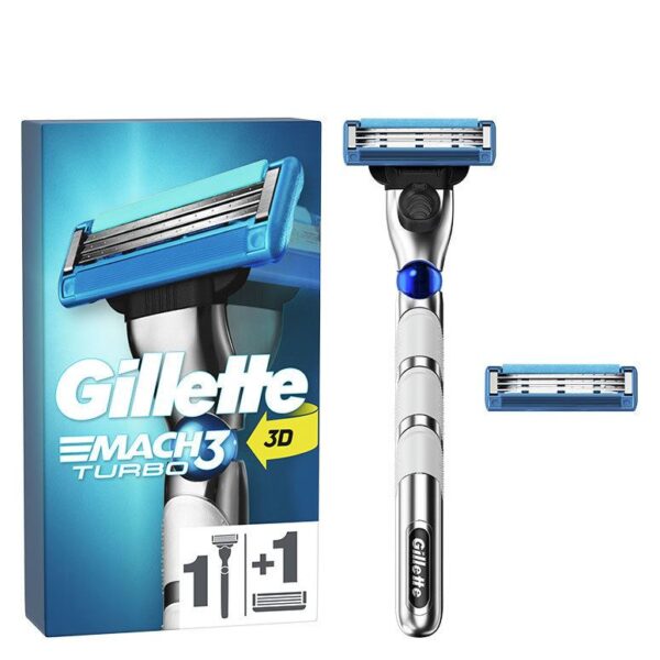 Gillette Mach3 Turbo Men&apos;s Razor 2 Blades