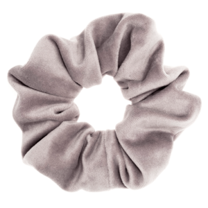 DARK Velvet Scrunchie Elephant Grey