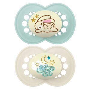 MAM Original Night Silicone Pacifier Neutral 6-16m 2pcs