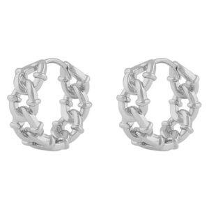 Snö Of Sweden Gina Ring Earring Plain Silver Onesize