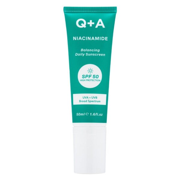 Q+A Niacinamide Balancing Face Sunscreen SPF50 50ml