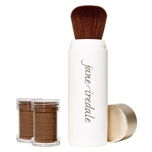 Jane Iredale Amazing Base Refillable Brush Cocoa 2x Refills