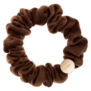 DARK Velvet Mini Scrunchie Cognaq