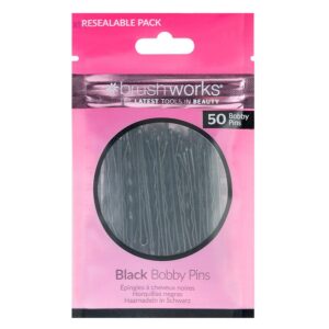 Brushworks Black Bobby Pins 50pcs