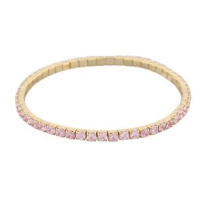 Snö Of Sweden Meadow Elastic Bracelet Gold/Pink S/M