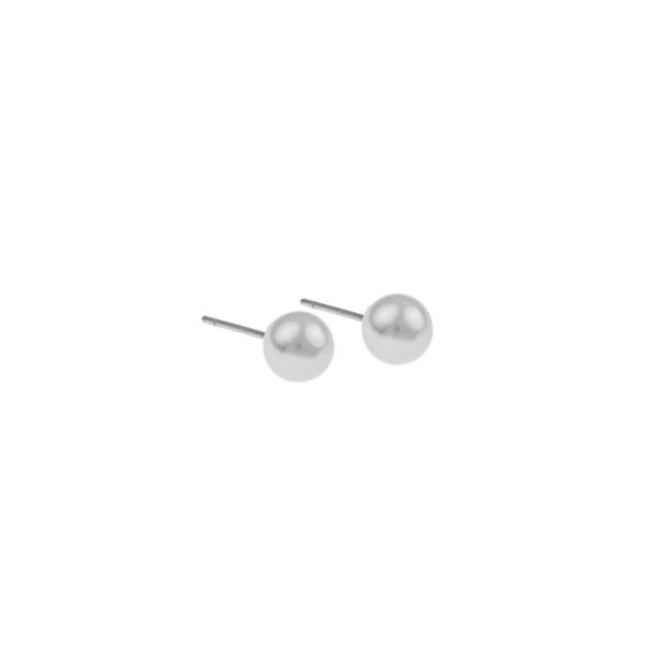 Snö Of Sweden Laney Pearl Earring White 6mm