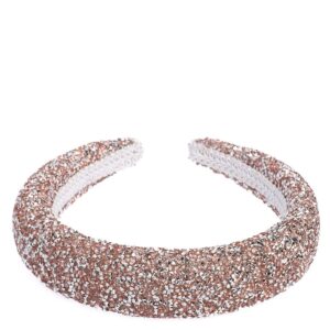 DARK Crystal Hair Band Broad Rose