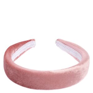 DARK Velvet Hair Band Broad Sparkled Rose