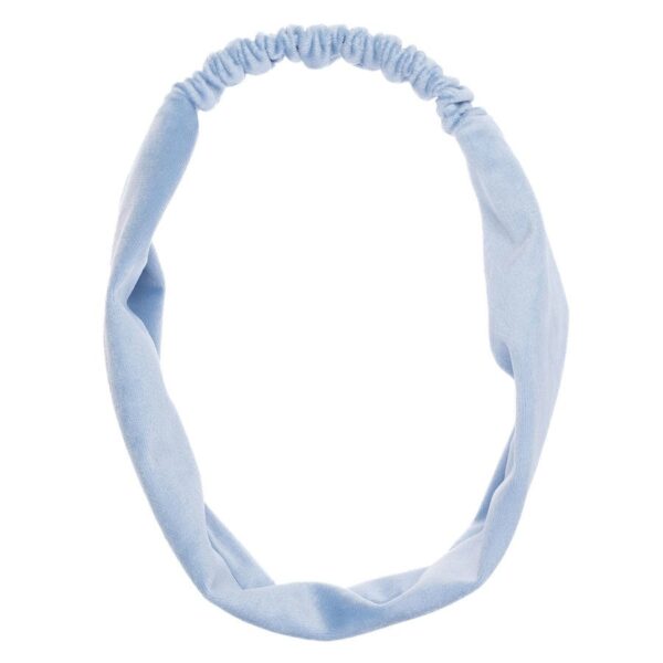 DARK Velvet Headband Light Blue