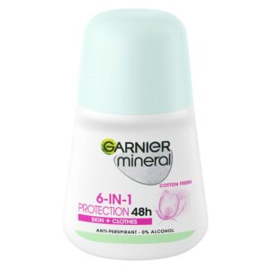 Garnier Mineral Invisible BlackWhiteColours 48hr Roll-On 50ml