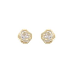 Snö Of Sweden Sevilla Earring Gold/Clear 8mm