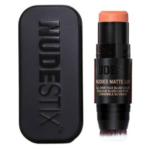 Nudestix Nudies Matte Lux All Over Face Blush Color Pretty Peachy