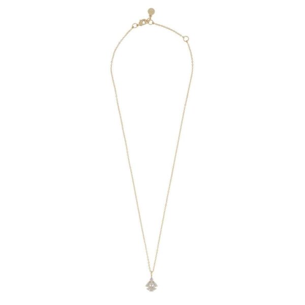 Snö Of Sweden Ashley Drop Pendant Necklace Gold/Clear 45cm