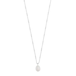 Snö Of Sweden Julie Pendant Necklace Silver/White