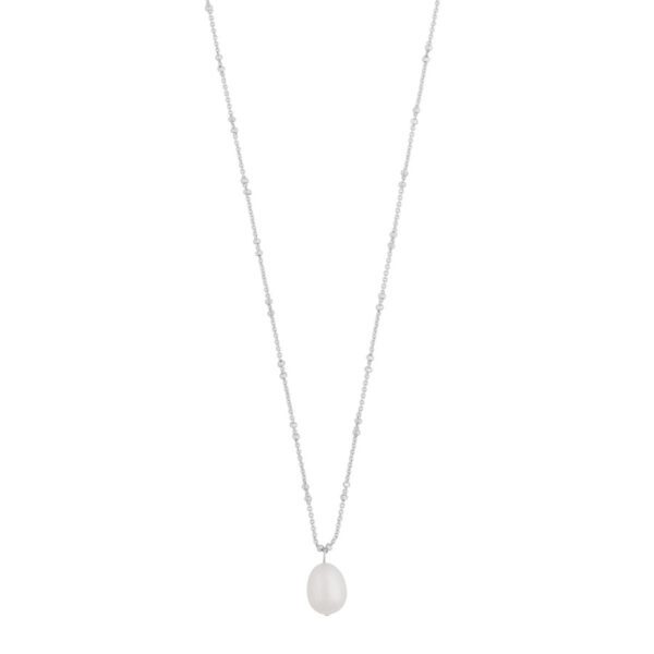 Snö Of Sweden Julie Pendant Necklace Silver/White