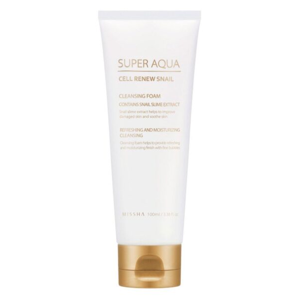 Missha Super Aqua Cell Renew Snail Cleansing Foam 100ml