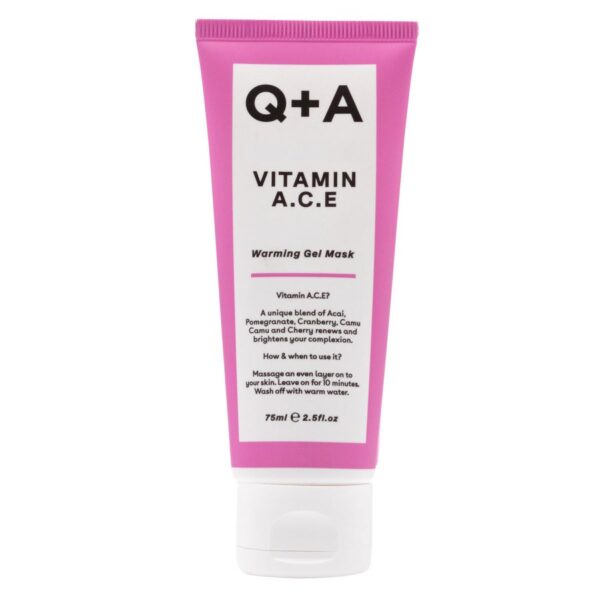 Q+A Vitamin A.C.E Warming Gel Mask 75ml