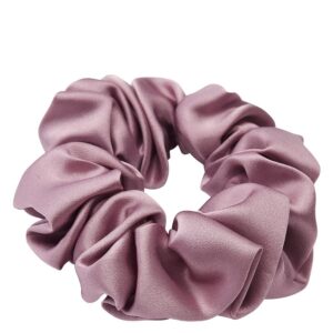 Lenoites Mulberry Silk Scrunchie Purple