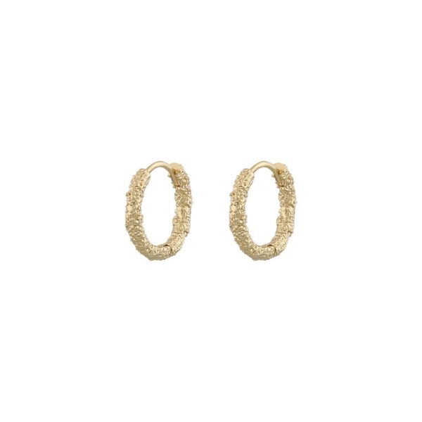 Snö Of Sweden Palma Earring Plain Gold 14mm