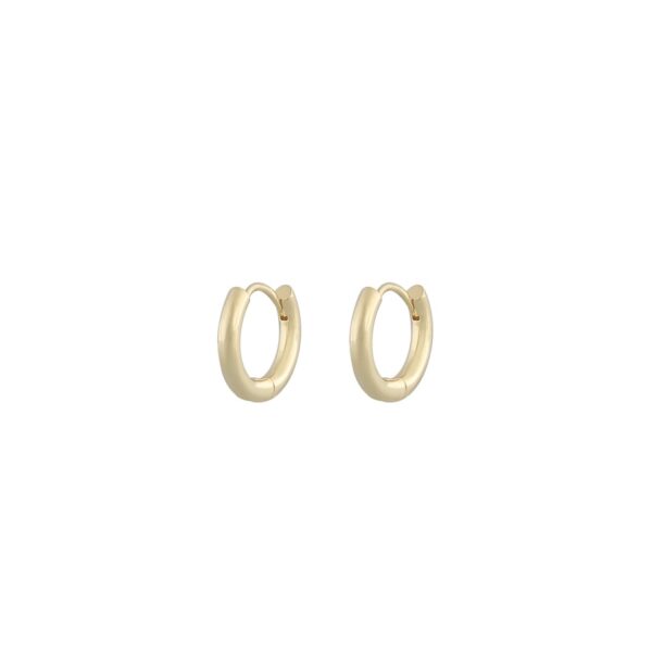 Snö Of Sweden Amsterdam Small Earring Plain Gold 15mm