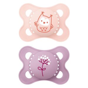 MAM Original Silk Teat Pacifier Pink 0-6m