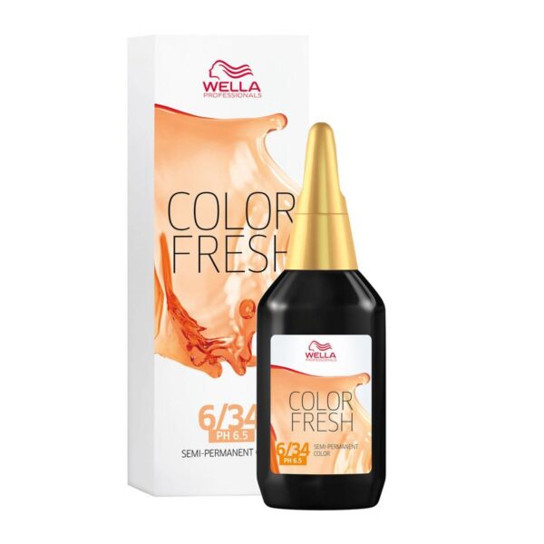 Wella Professionals Color Fresh 6/34 Dark Gold Red Blonde 75ml